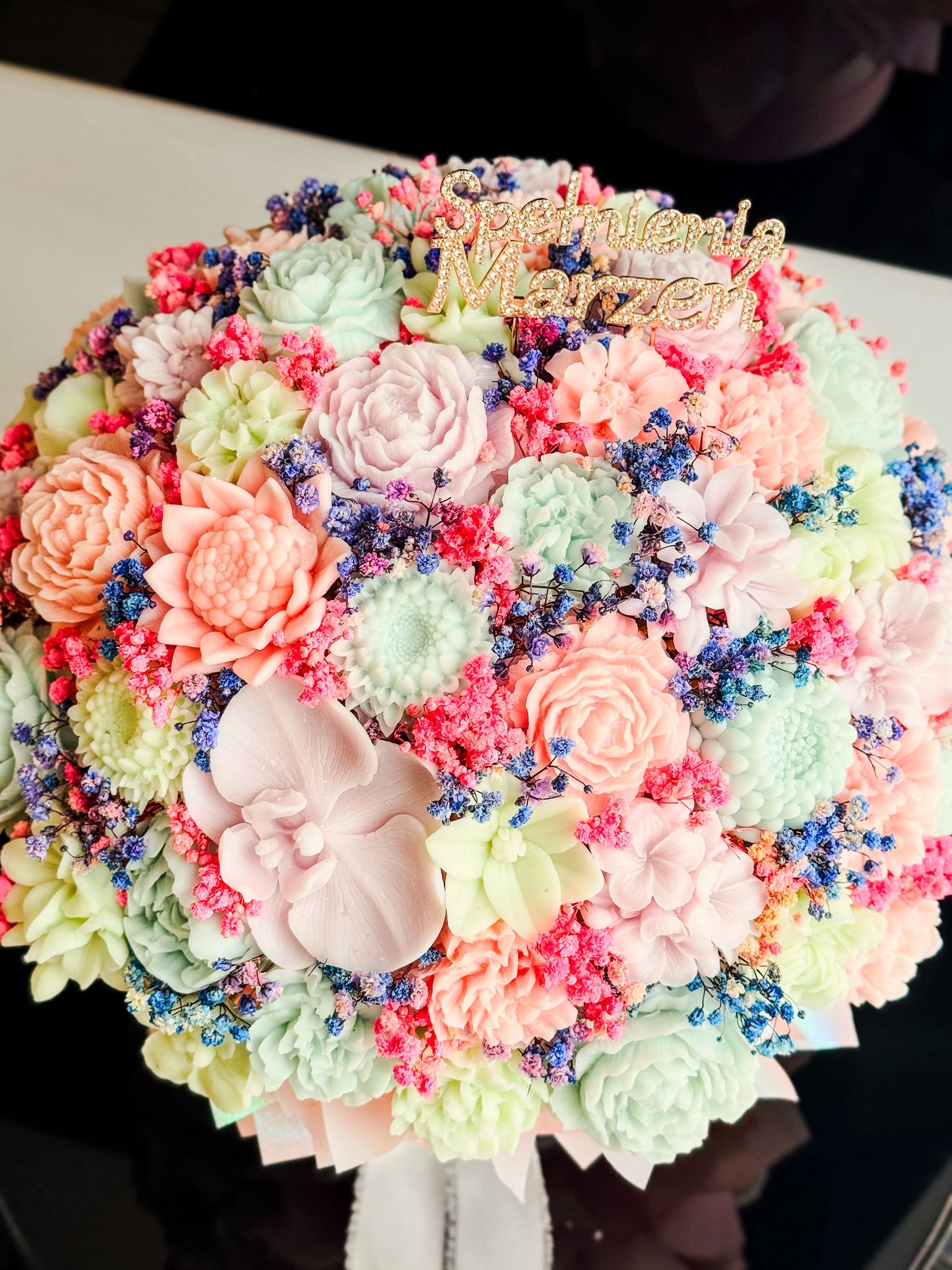 Pastel Tricolor Velur L