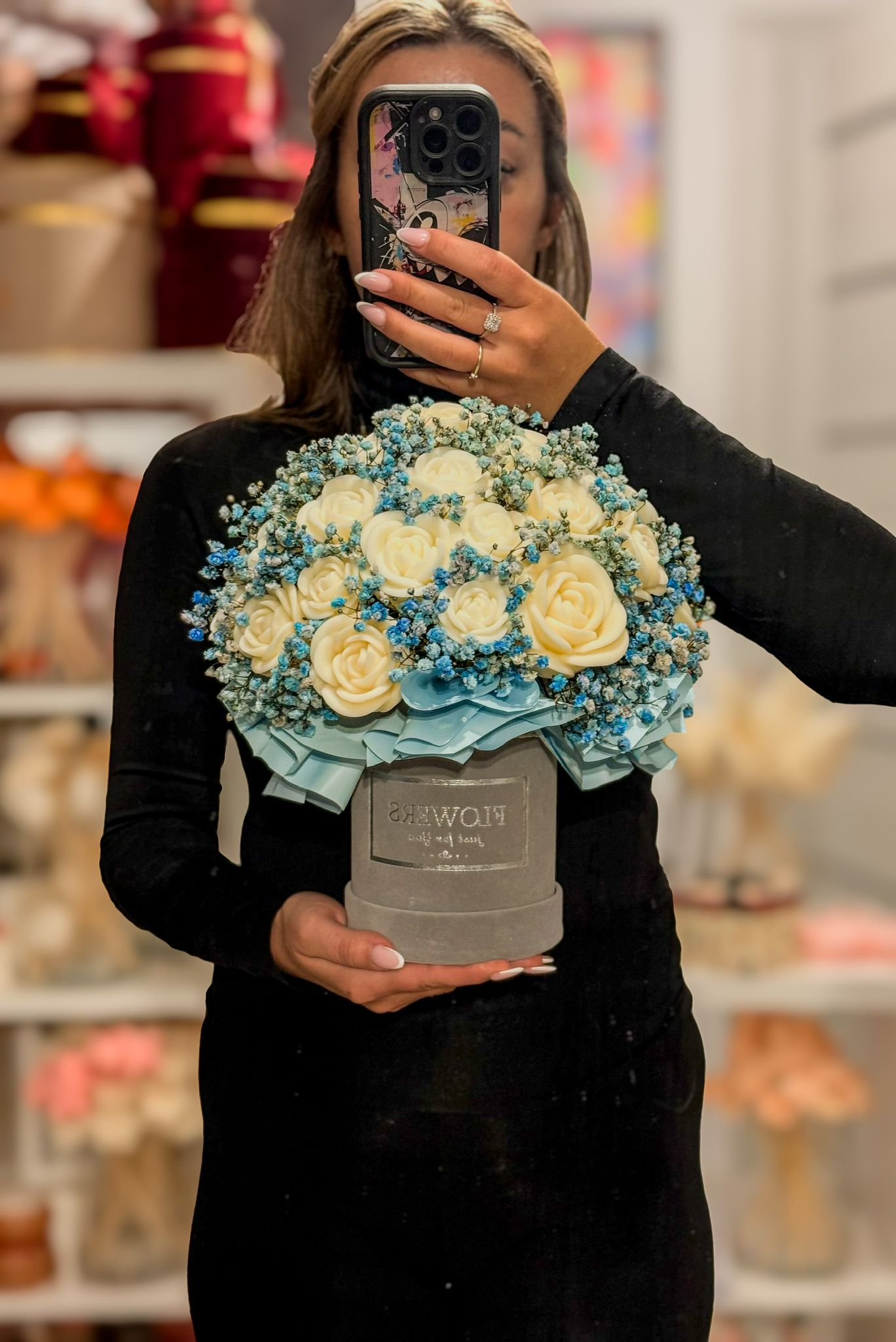 Box Baby Blue Velur M